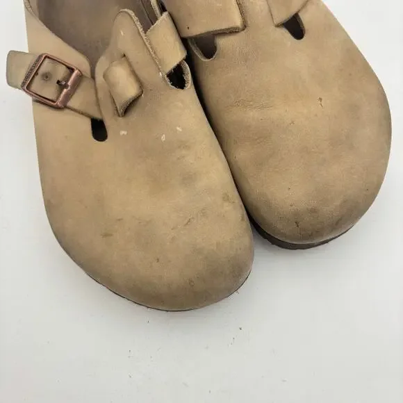 Birkenstock Boston Mule Clogs Leather Slides Sandals Men\'s 44 (11-11.5) Birkenstock Boston Mule Clogs Leather Slides 44 (11-11.5) main image 3